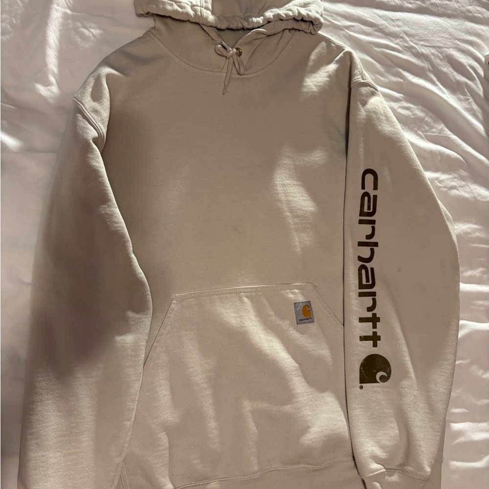 Carhartt Off-White Loose Fit Hoodie